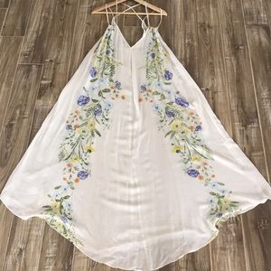 NWT Free People printed slip dress, Size Large